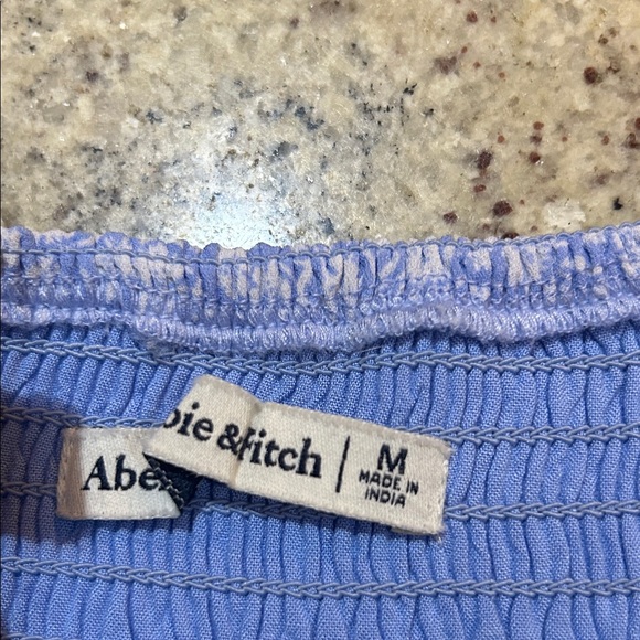 Abercrombie & Fitch Purple Floral Smocked Midi Dress Cottagecore - Picture 8 of 8